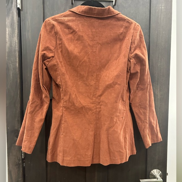Women's Vintage Blazer Tan Size Small Medium - Picture 5 of 9